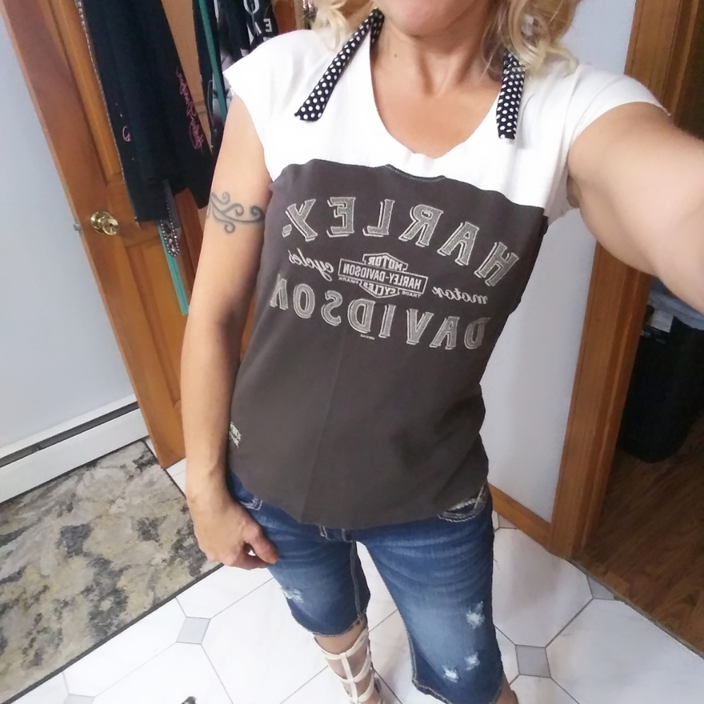 Harley Davidson short sleeved top - Picture 4 of 12